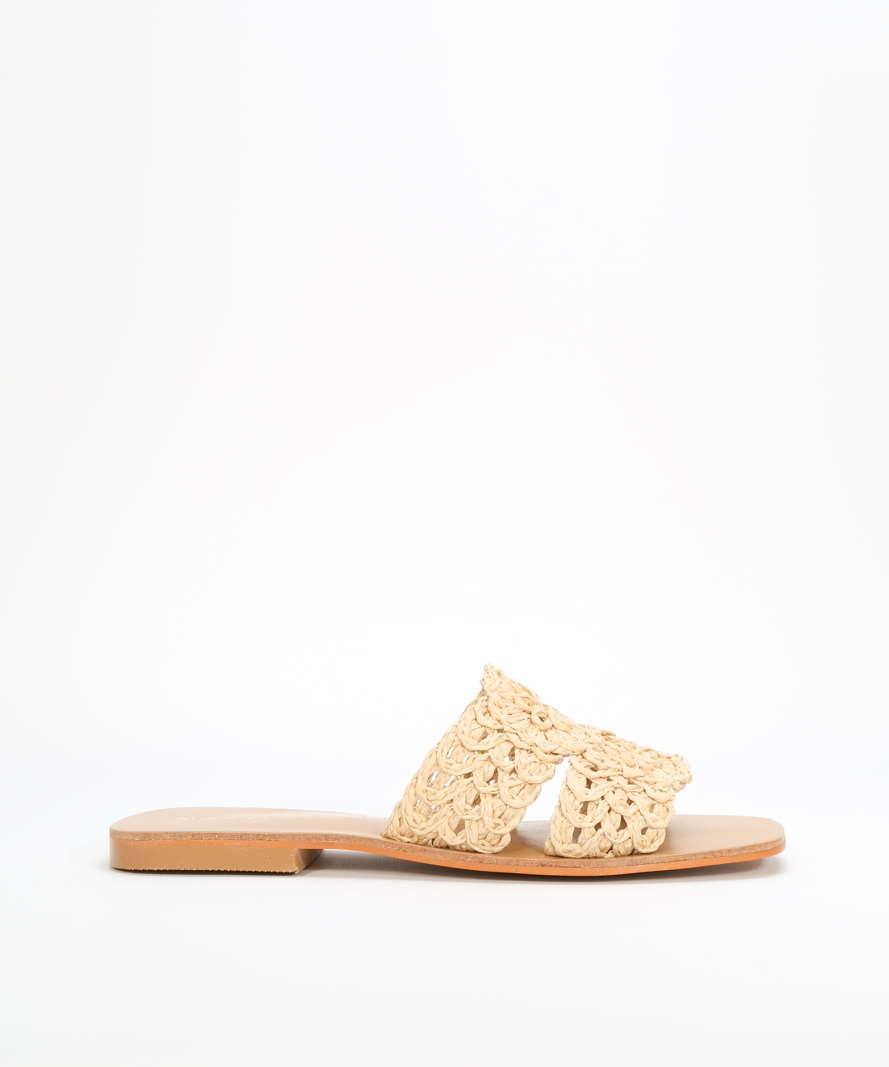 Sandalias planas rafia